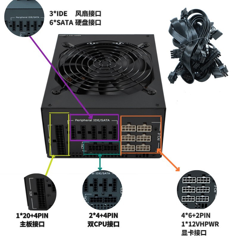 Catu Daya Komputer ATX 2000W M - Atx Power Supply ulasan dan harga