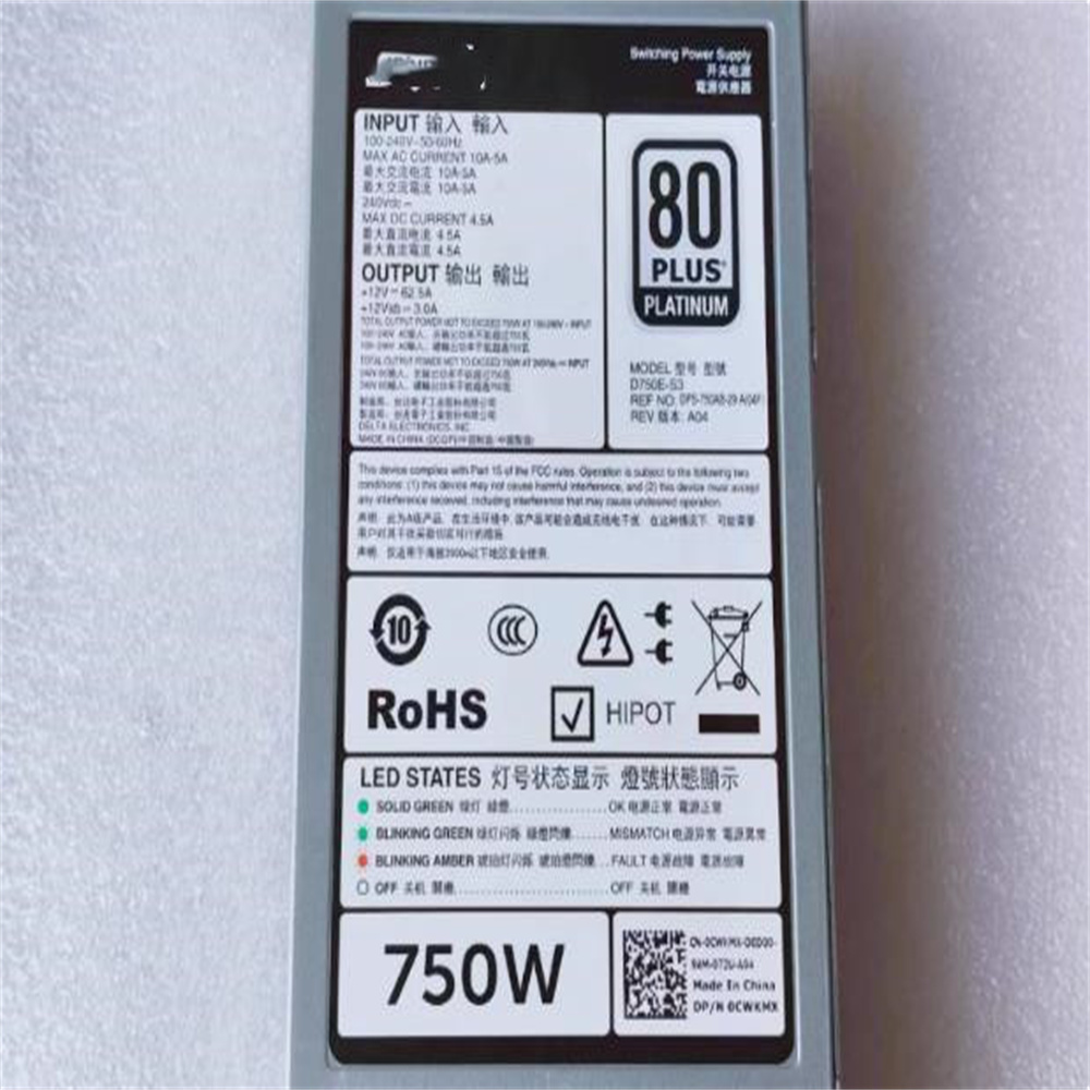 UNTUK DELL PowerEdge R740 R730 - Power Supply 750W ulasan dan harga