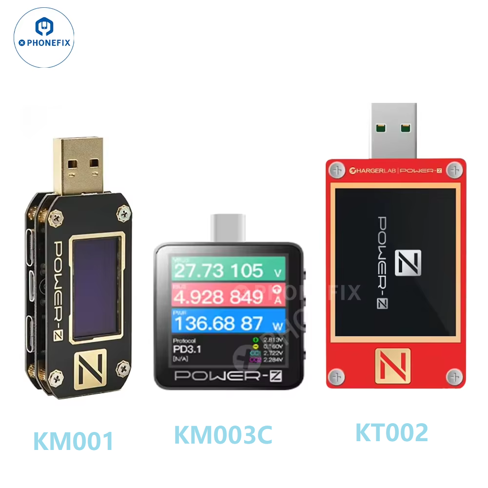 POWER-Z KM003C KT002 KM001 Cha - Power Supply Tester ulasan dan harga