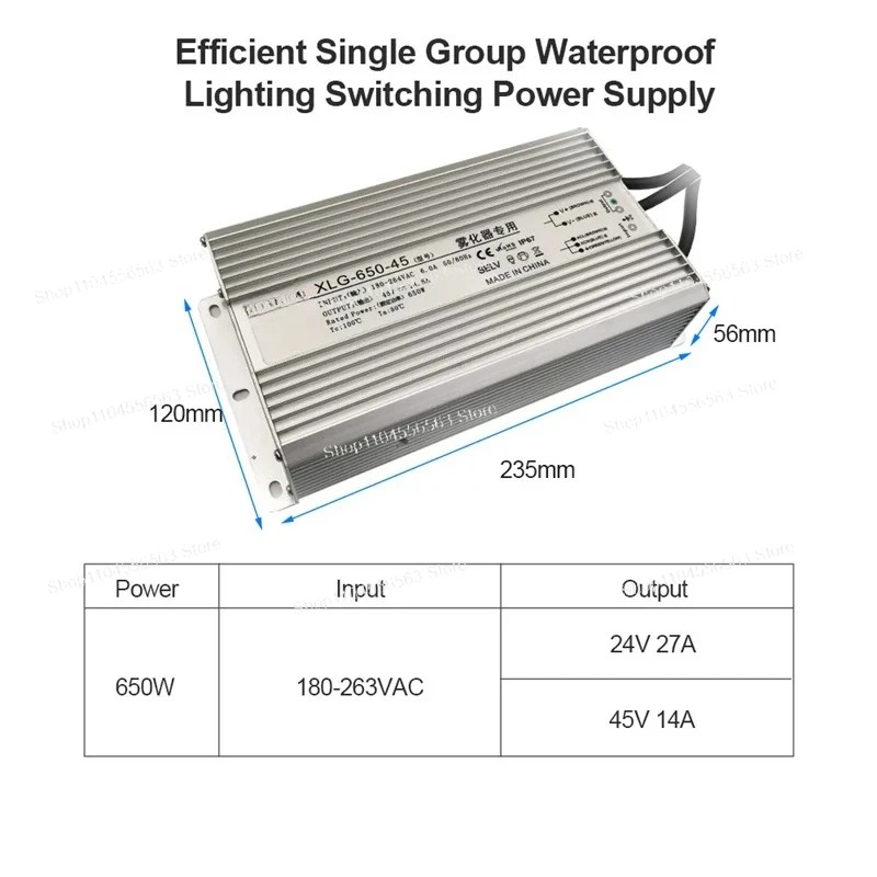 Catu Daya Tahan Air 650W IP67: - Power Supply 650W ulasan dan harga