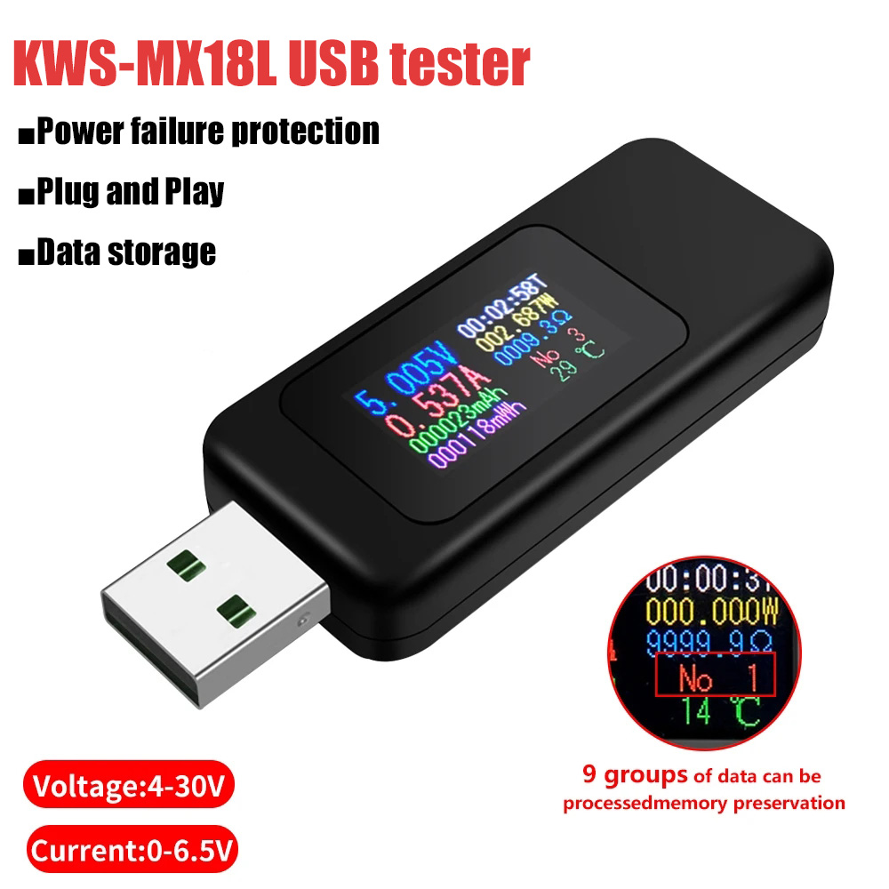Pengukur voltase Digital, Ampe - Power Supply Tester ulasan dan harga