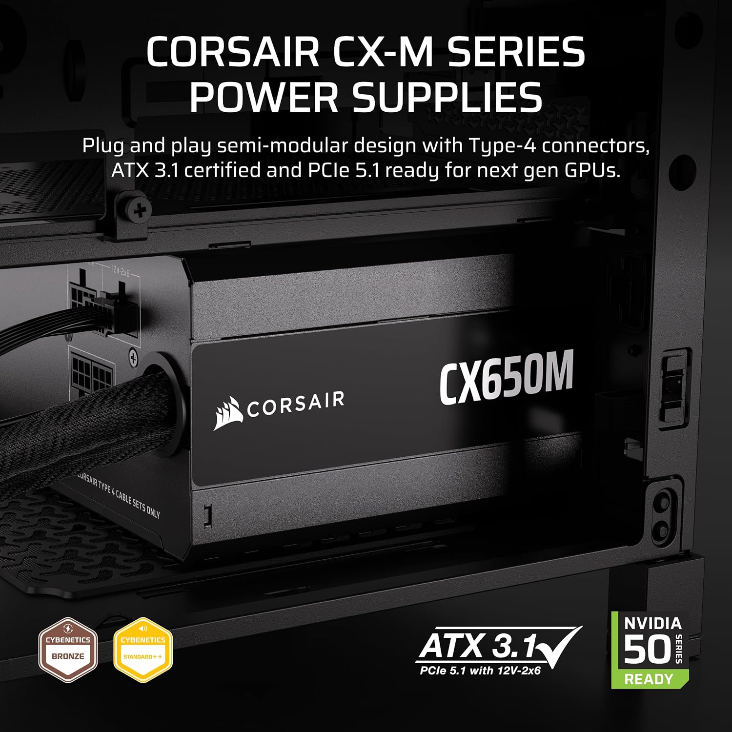 CX650M (2025) Catu Daya Semi M - Power Supply 650W ulasan dan harga